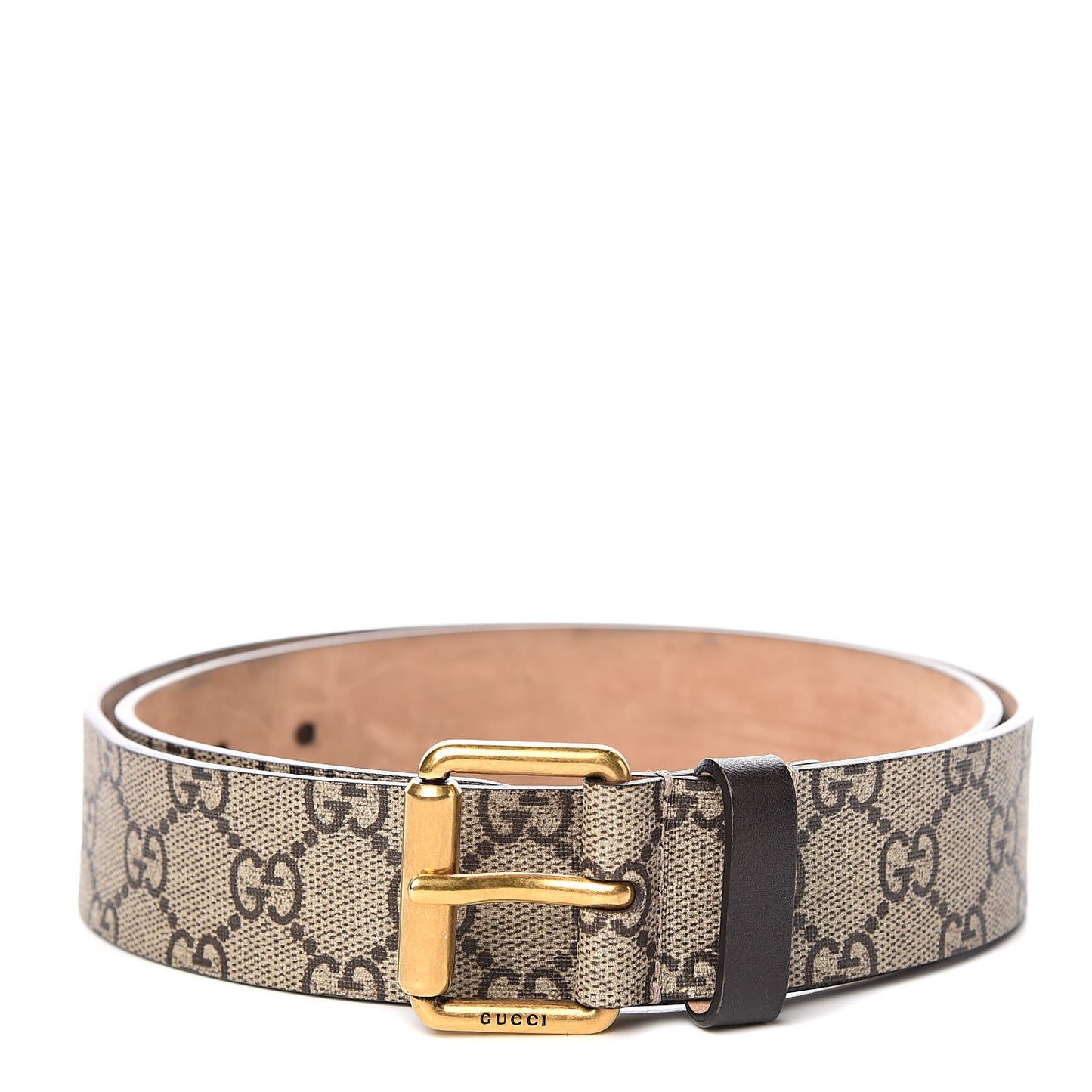 GG Supreme Monogram Selleria Calfskin Kingsnake 35mm Belt 90 36 Beige Ebony Multicolor Cocoa