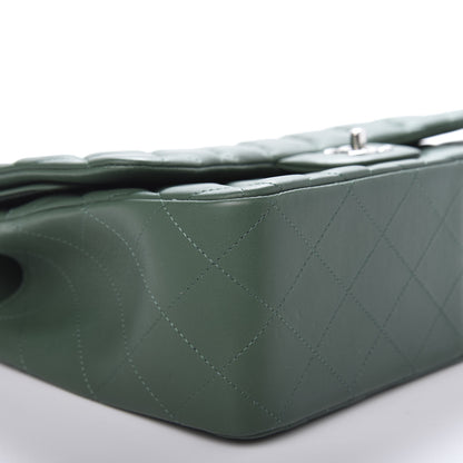 Chanel Lambskin Quilted Jumbo Double Flap Green 6 of 10