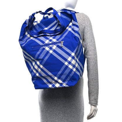 Burberry Nylon Nova Check Roll Backpack Knight 3 of 9