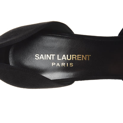 Saint Laurent Kid Scamosciato Skinny D'Orsay 105 Pumps 38.5 Black 5 of 10