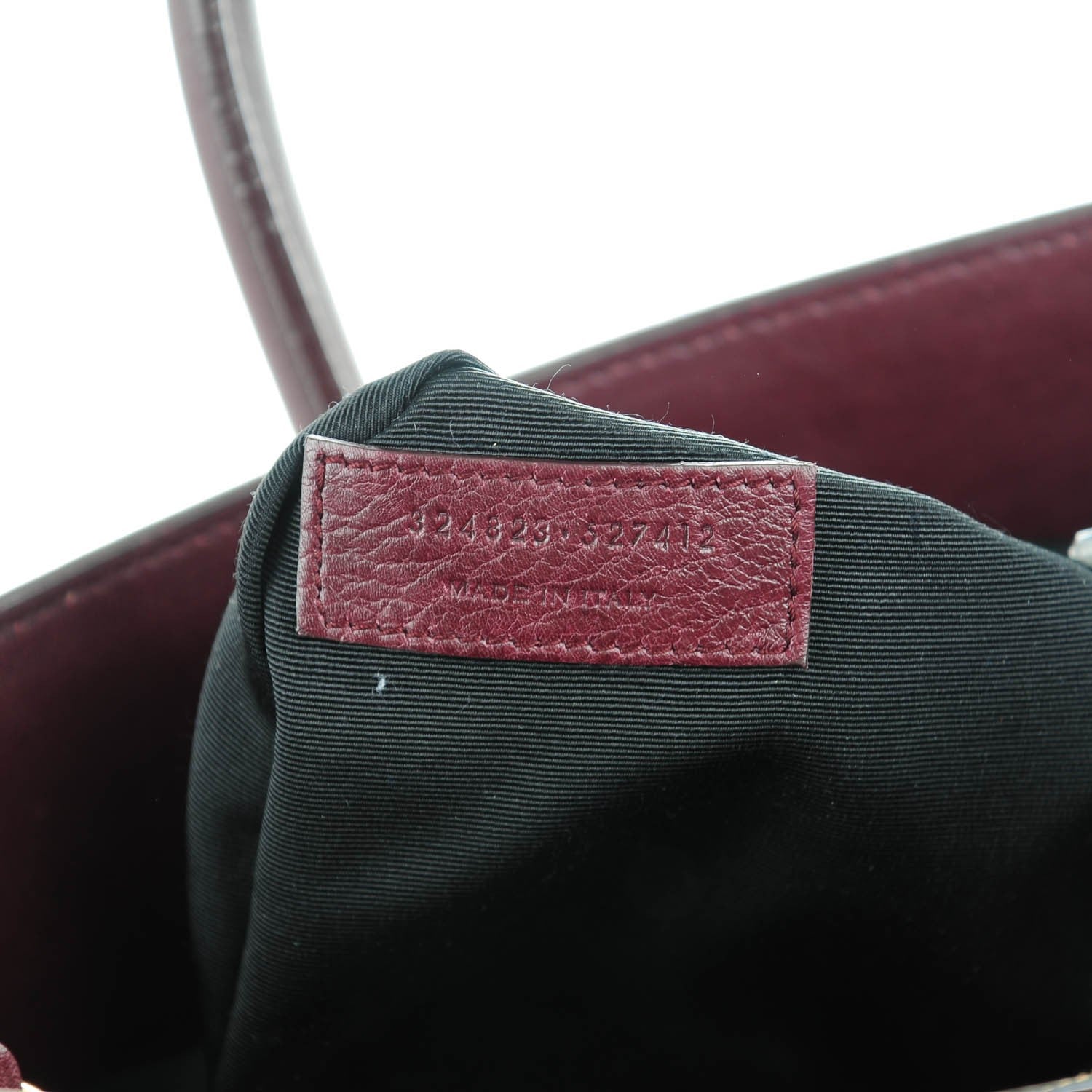 Saint Laurent Calfskin Small Sac De Jour Bordeaux 7 of 7