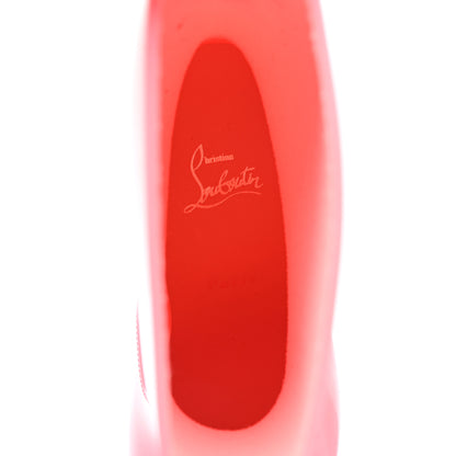 Christian Louboutin PVC Loubirain 70MM Rain Boots 40 Bubble Gum 6 of 8