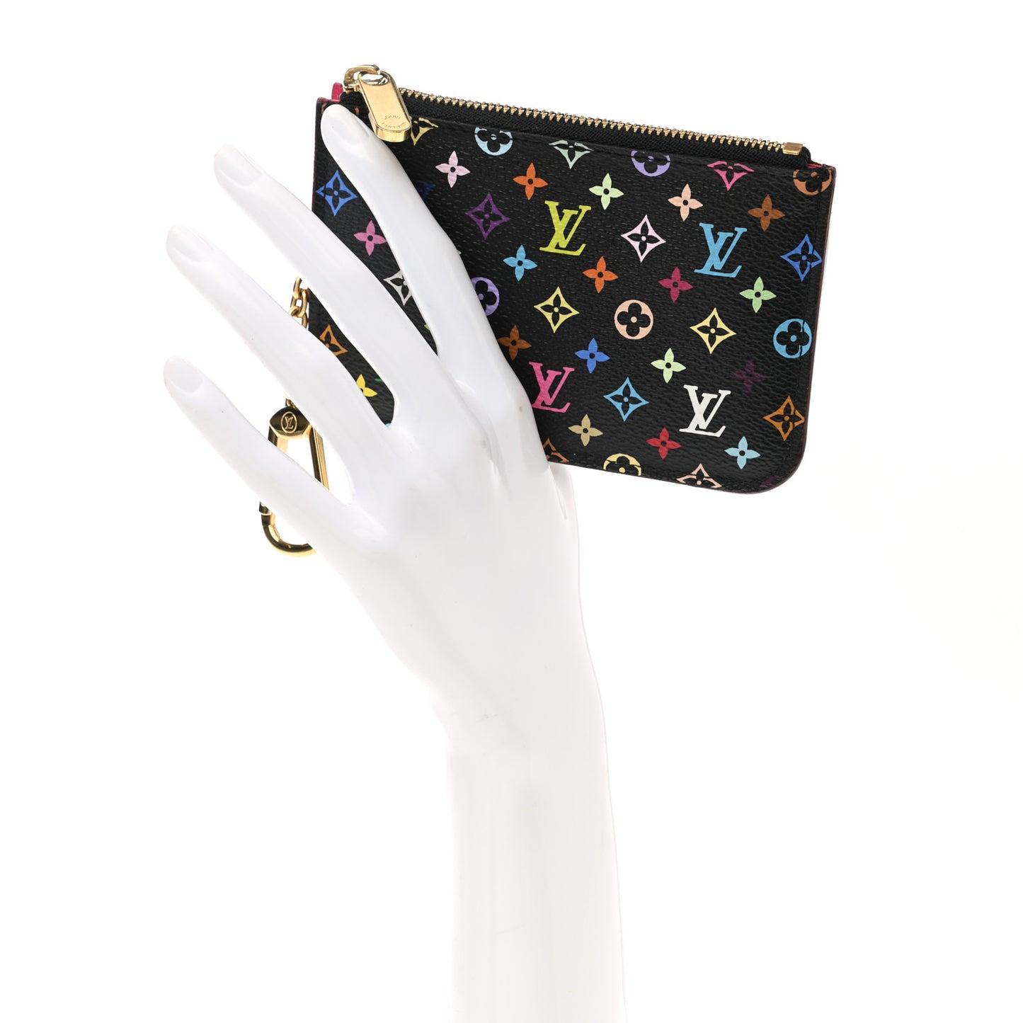 Monogram Multicolor Key Pouch Black Grenade