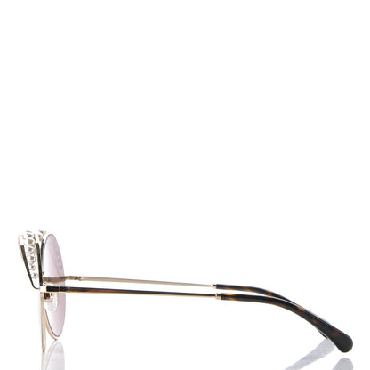 Chanel Pearl Round Polarized Sunglasses 4234-H Tortoise 3 of 6