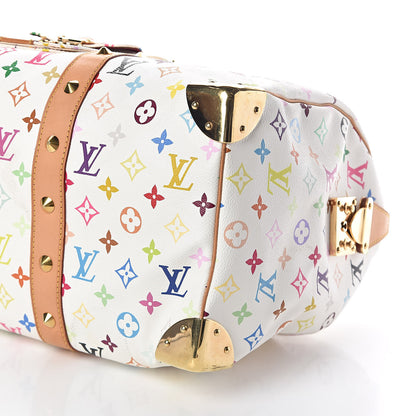 Louis Vuitton Monogram Multicolor Keepall 45 White 8 of 9