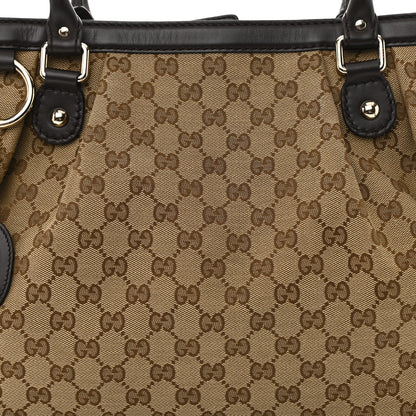 Gucci Monogram Medium Sukey Top Handle Tote Brown 9 of 11
