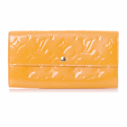 Louis Vuitton Vernis Sarah Wallet Jaune Passion 1 of 7