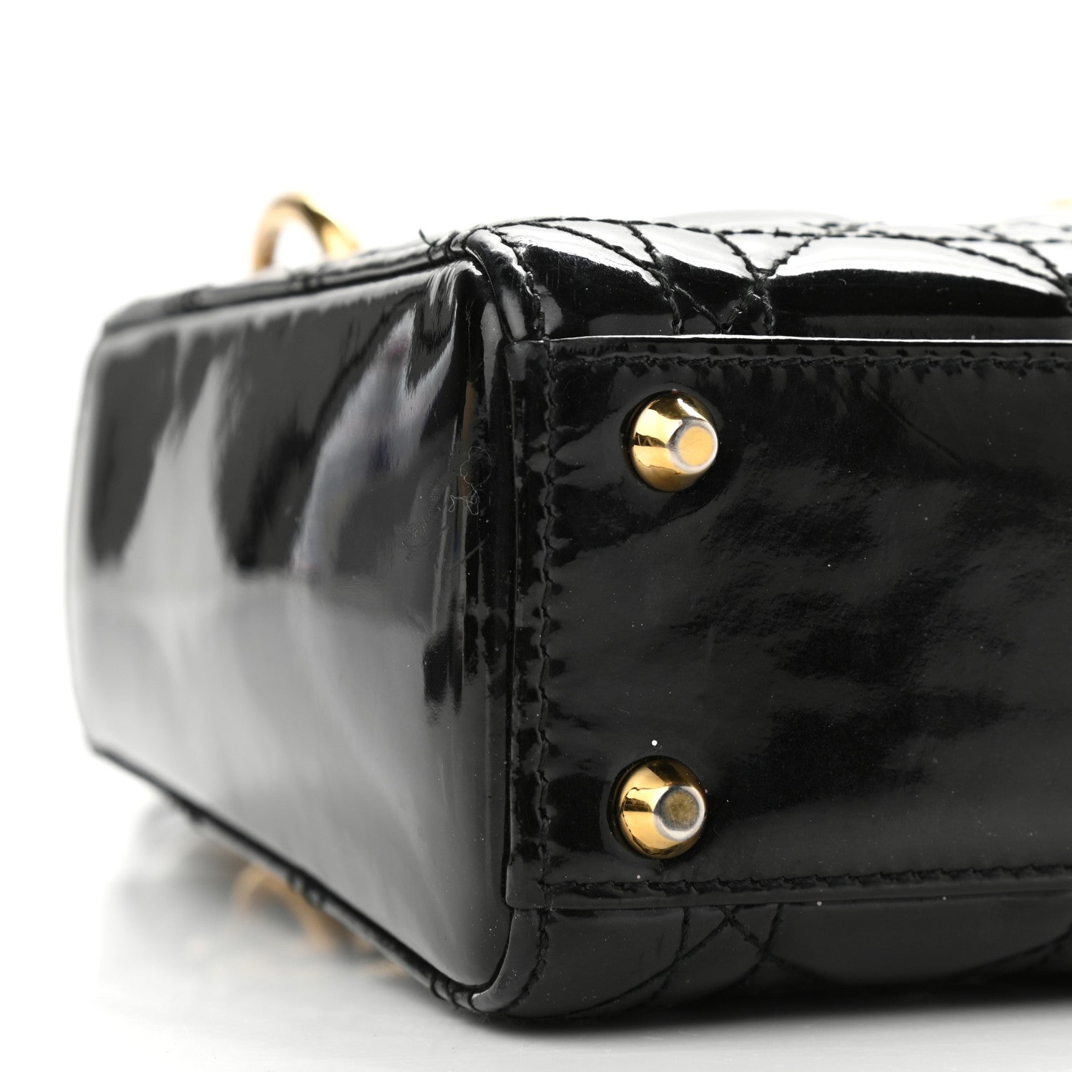 Christian Dior Patent Cannage Mini Lady Dior Black 8 of 13