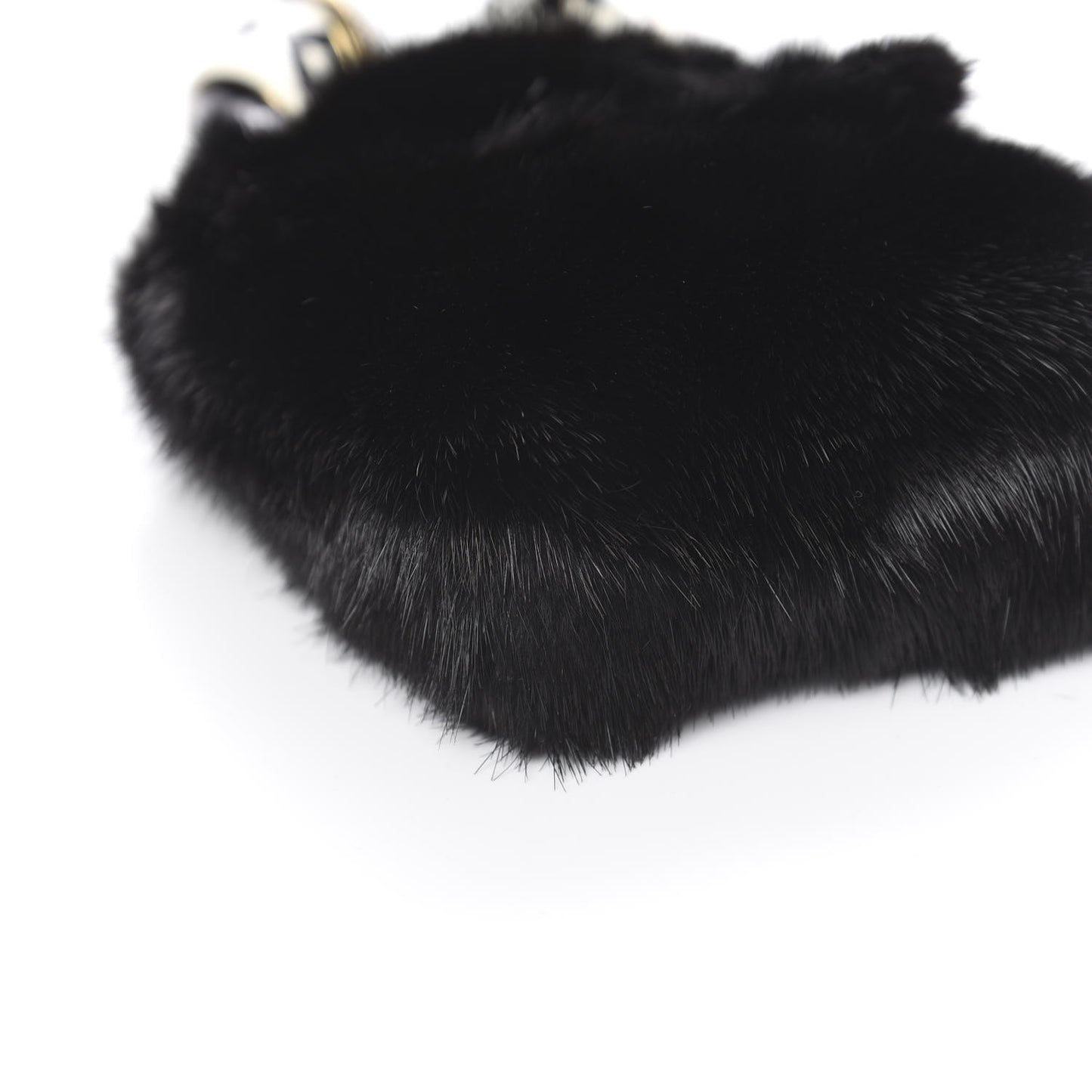 Mink Fur Bracelet Bag Black
