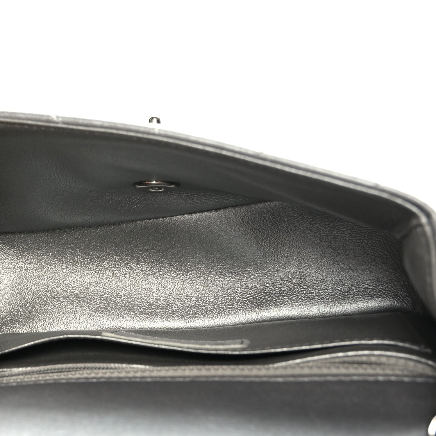 Chanel Metallic Lambskin Quilted Mini Rectangular Flap Silver 5 of 11