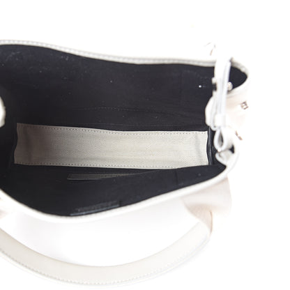 Balenciaga Cotton Canvas Calfskin Navy Cabas XS Off White 4 of 7