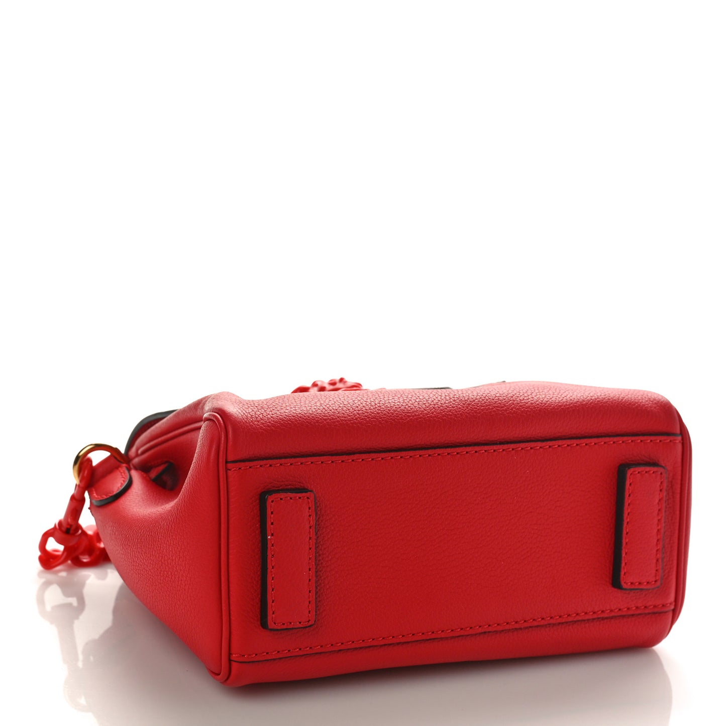 Calfskin Small Medusa Top Handle Handbag Red