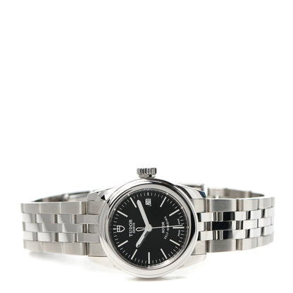 TUDOR Stainless Steel 26mm Glamour Date Automatic Watch Black 51000 2 of 5