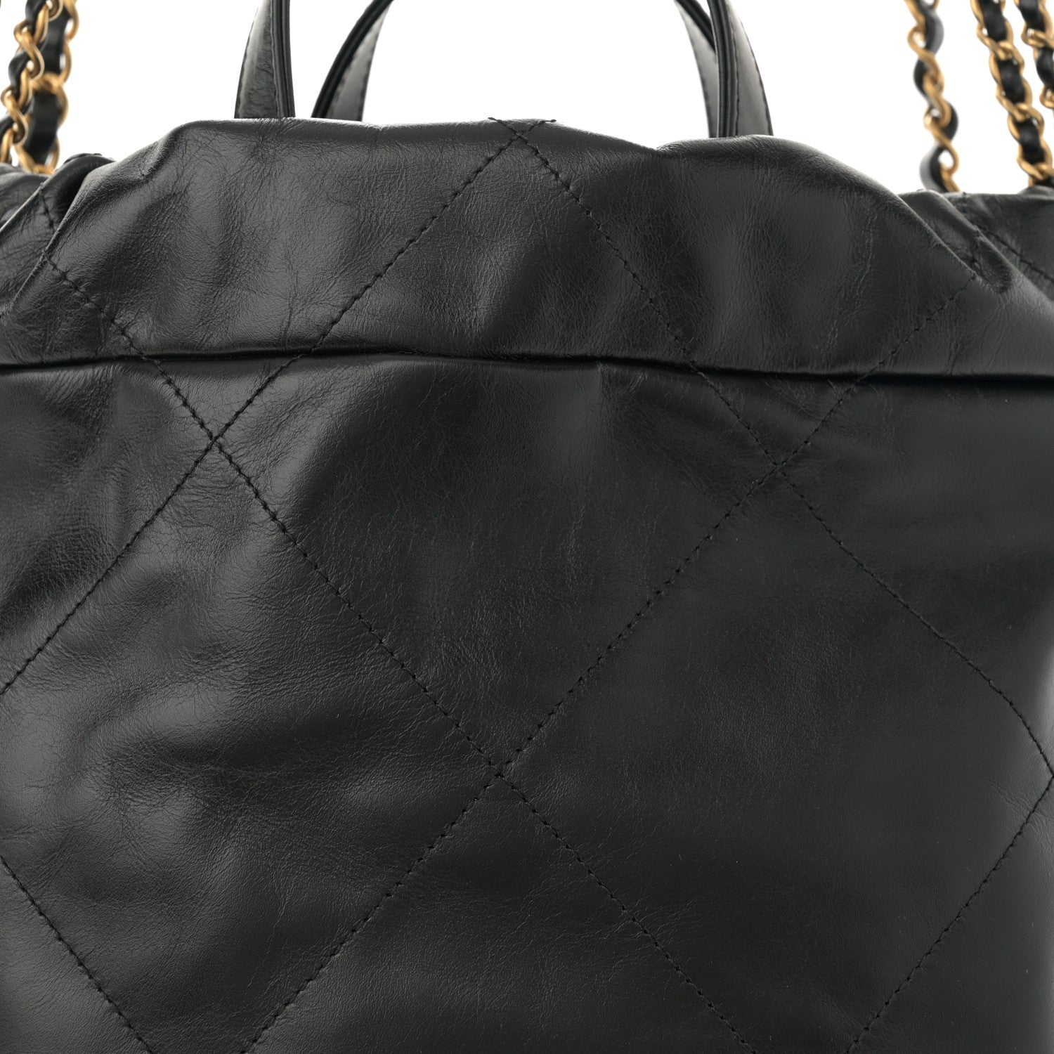 Chanel Shiny Calfskin Quilted Chanel 22 Backpack Black 8 of 10