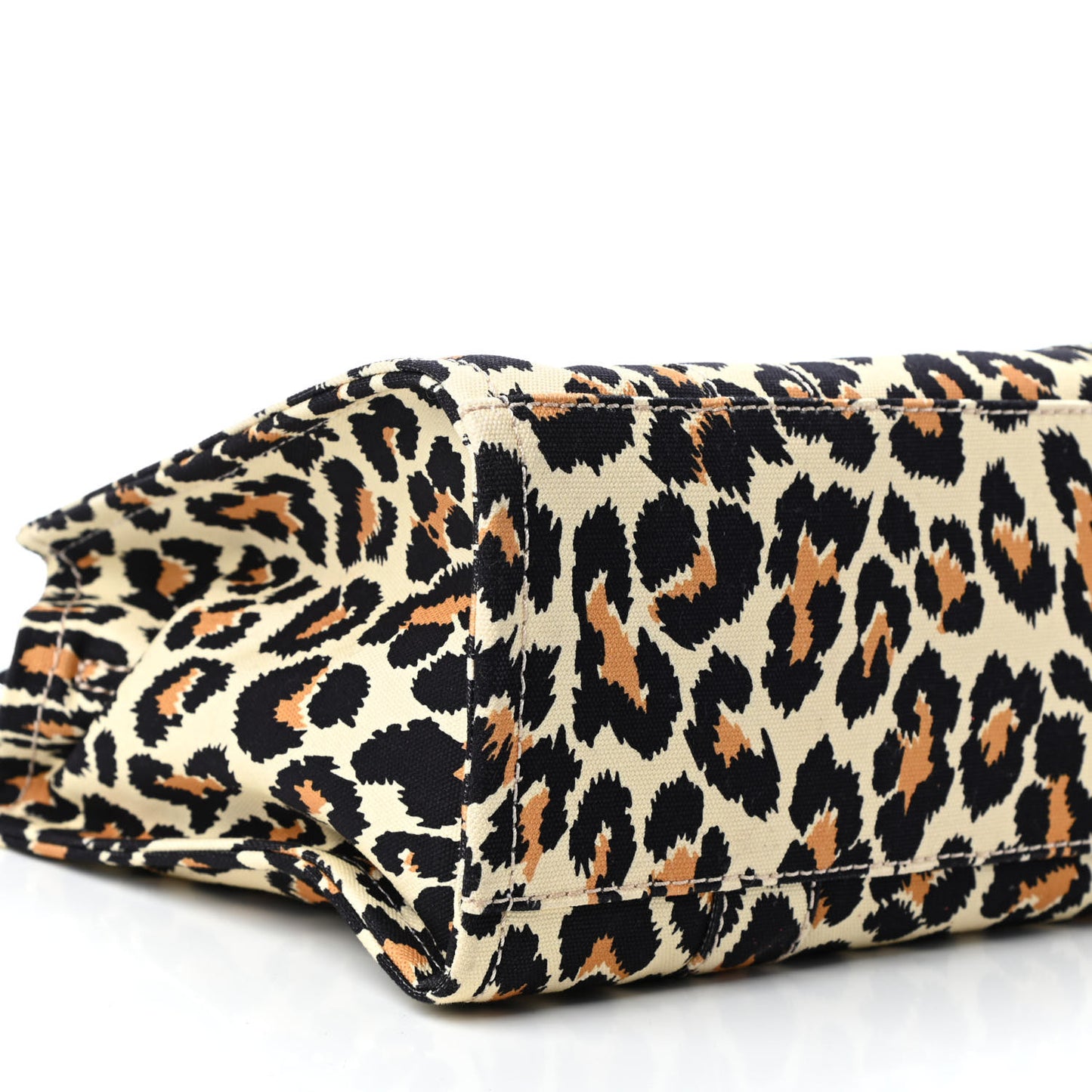 Cotton Canvas Leopard Print Medium The Traveler Tote Bag