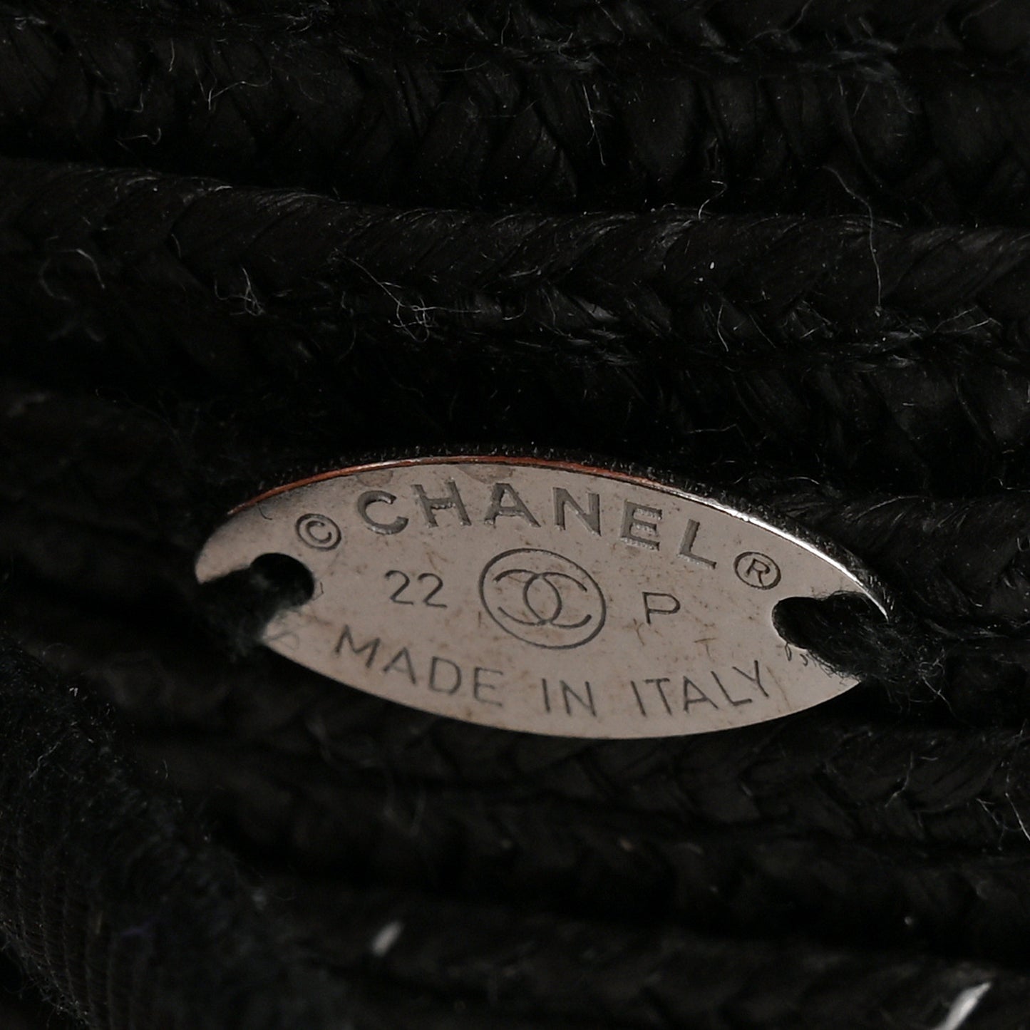 Raffia Bow CC Headband Black White