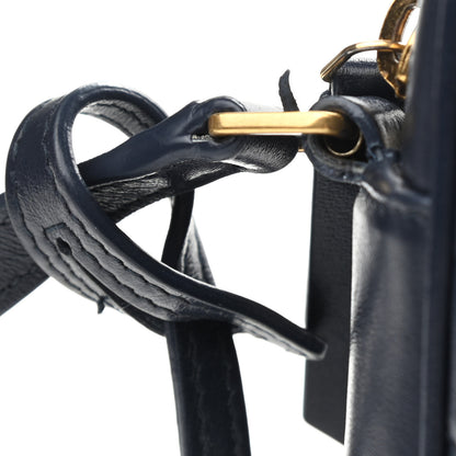Saint Laurent Calfskin Matelasse Monogram Lou Camera Bag Deep Marine 10 of 12