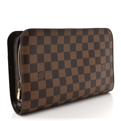 Louis Vuitton Damier Ebene Pochette Saint Louis Clutch 3 of 9