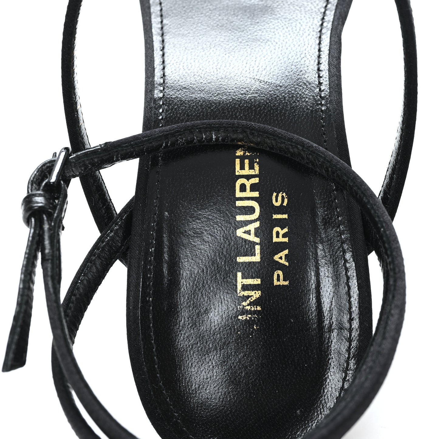 Crepe Satin Dive 110 Mule Sandals 38 Black