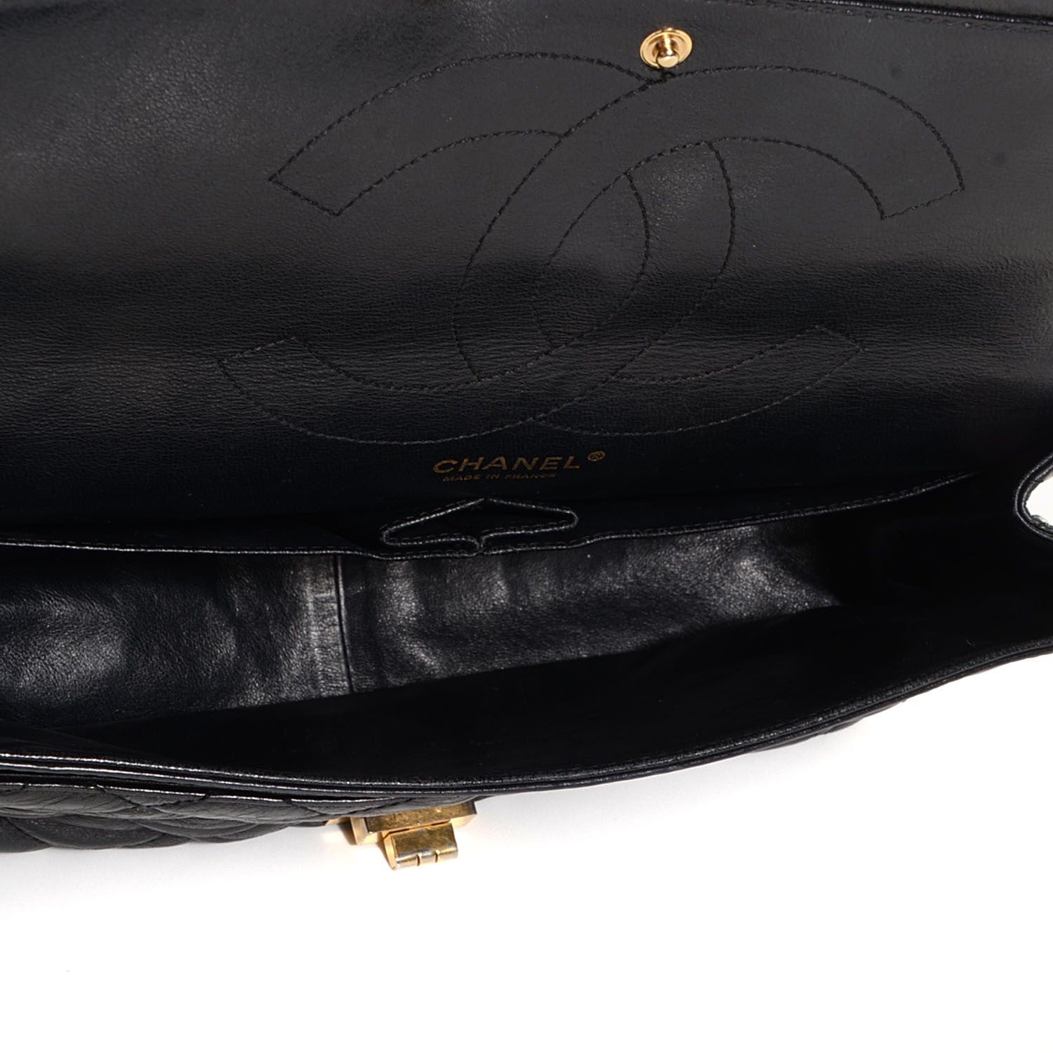 Chanel Glazed Calfskin 2.55 Reissue 227 Flap Black 5 of 9