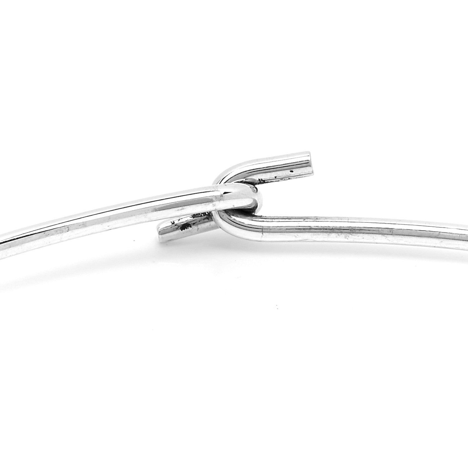 Tiffany Sterling Silver Oval Tag Wire Necklace 4 of 4