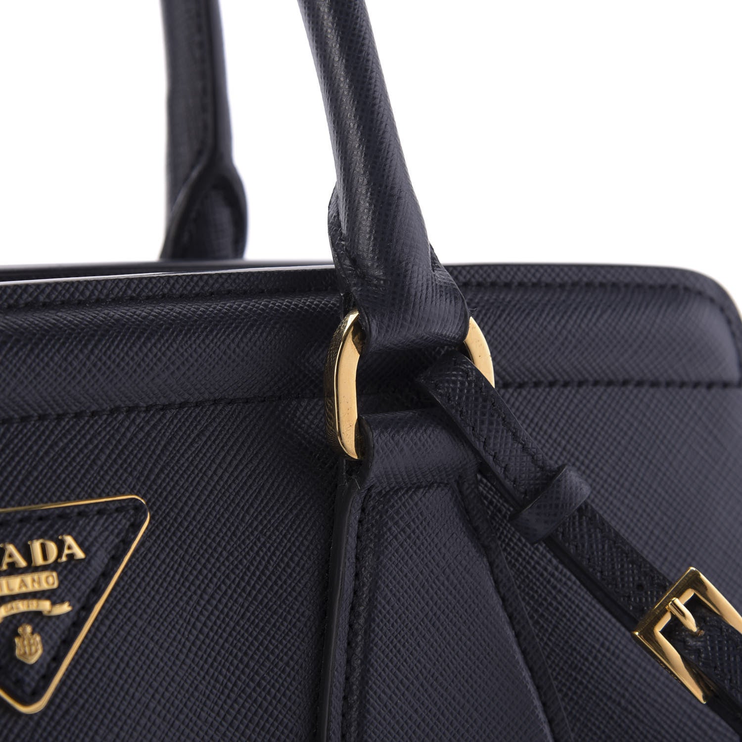 Prada Saffiano Lux Parabole Tote Baltico 9 of 12