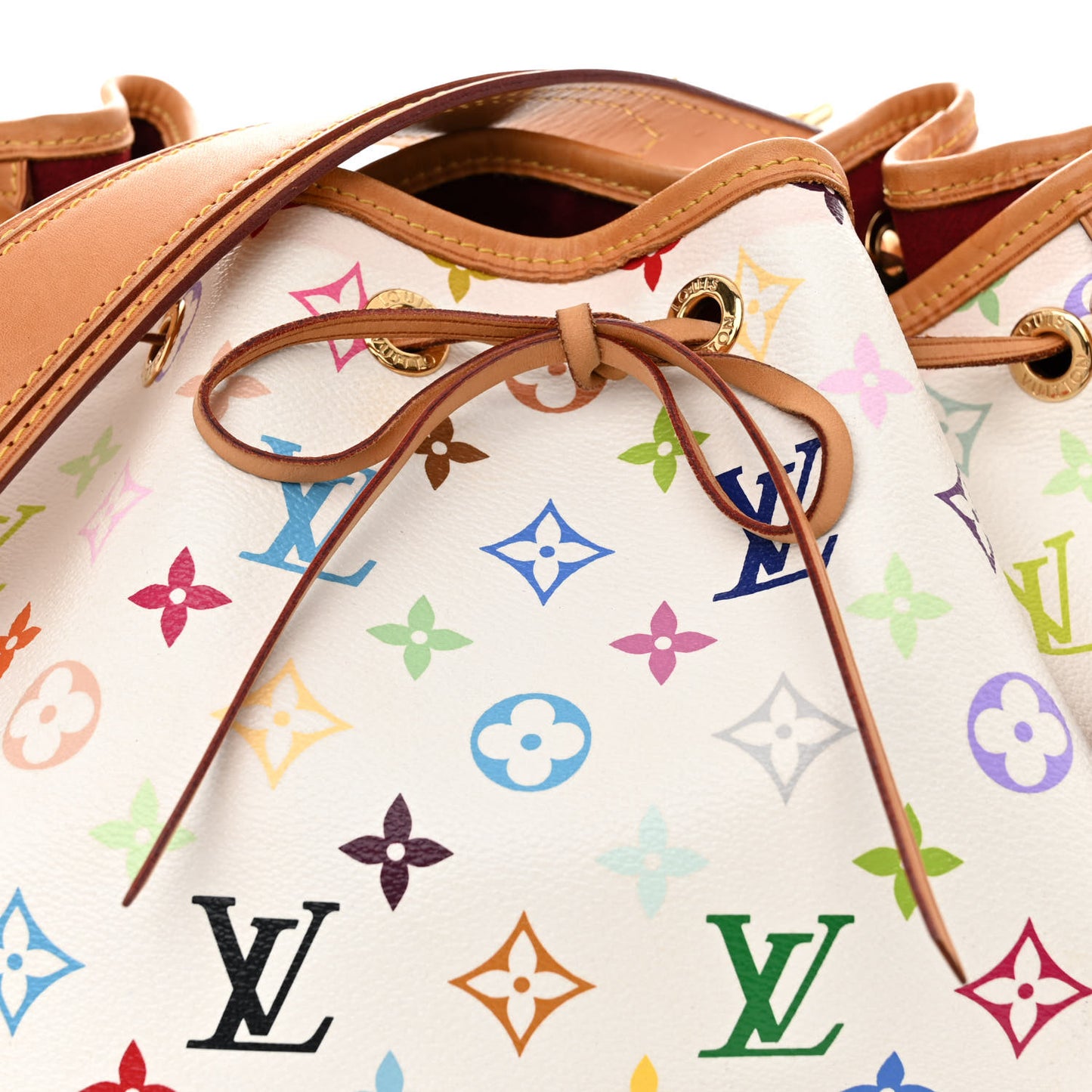 Monogram Multicolor Petit Noe White