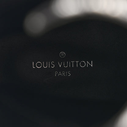 Louis Vuitton Suede Calfskin Jacquard Since 1854 Laureate Platform Desert Boots 37.5 Black 7 of 11
