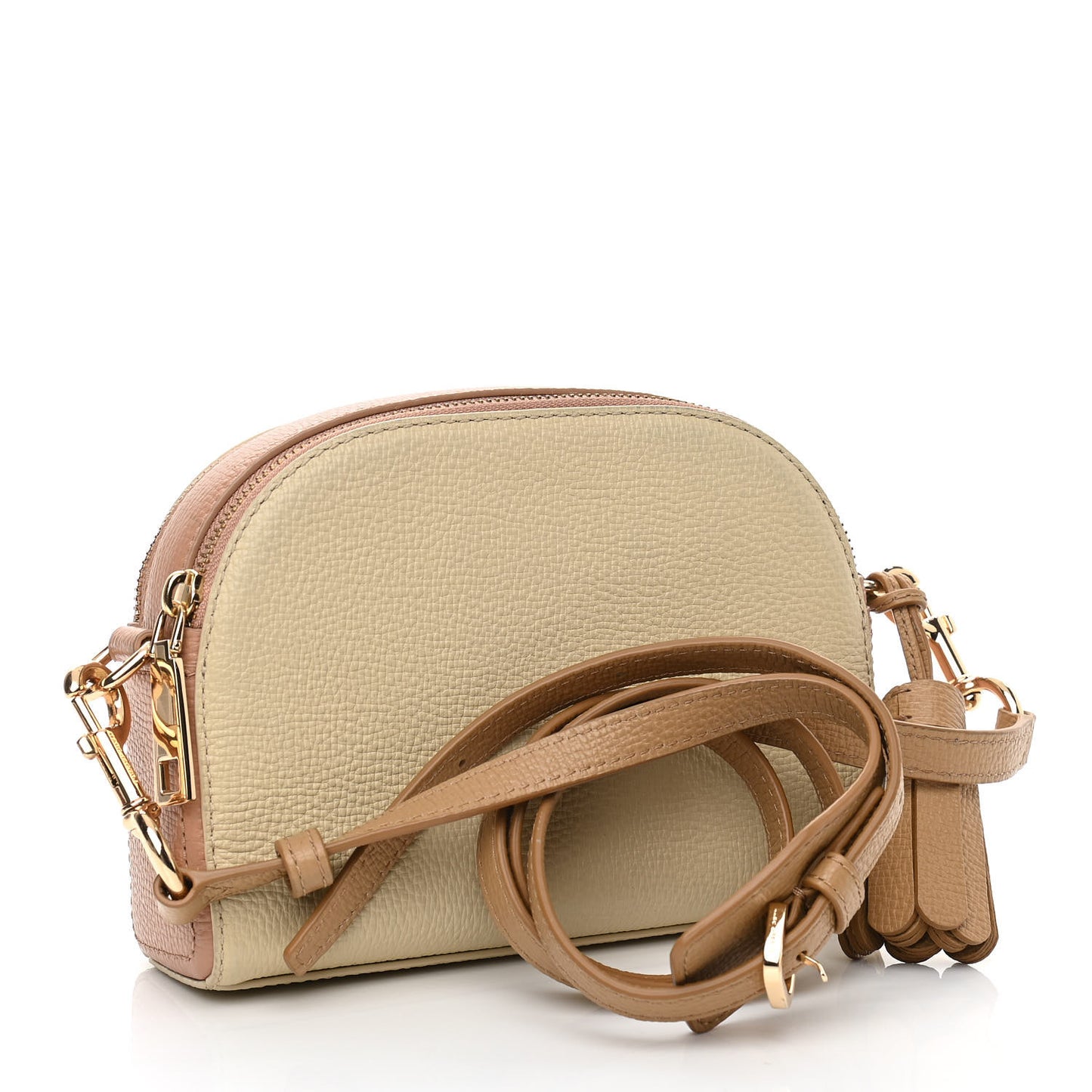 Calfskin Shutter Camera Crossbody Bag Ivory