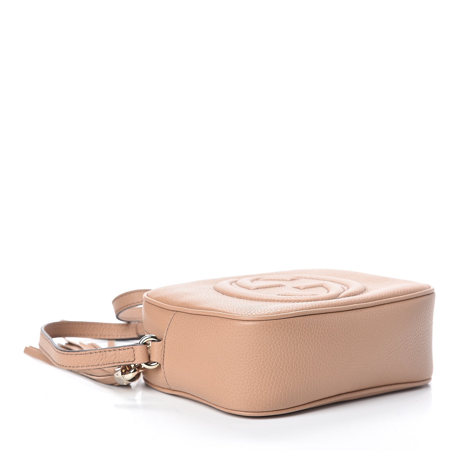 Gucci Pebbled Calfskin Small Soho Disco Bag Camelia 3 of 8