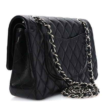 Chanel Lambskin Quilted Medium Double Flap Black Black 2 of 11