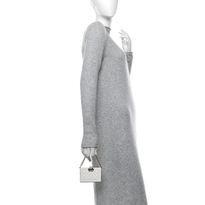 Chanel Patent Calfskin Boy Minaudiere White 3 of 15