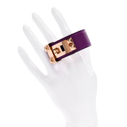 Hermes Evercolor Collier de Chien 24 Bracelet T3 Anemone 2 of 5
