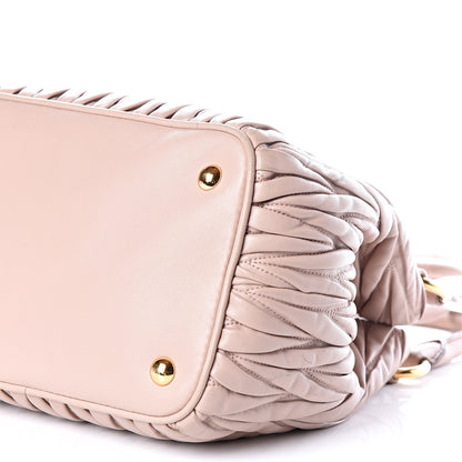 Miu Miu Nappa Matelasse Tote Cammeo 10 of 16