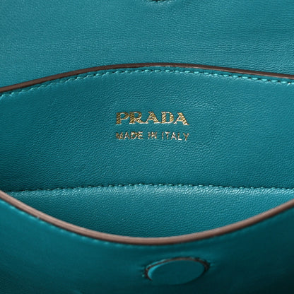 Prada Saffiano Cuir Small Double Bag Cannella Cocco 6 of 18