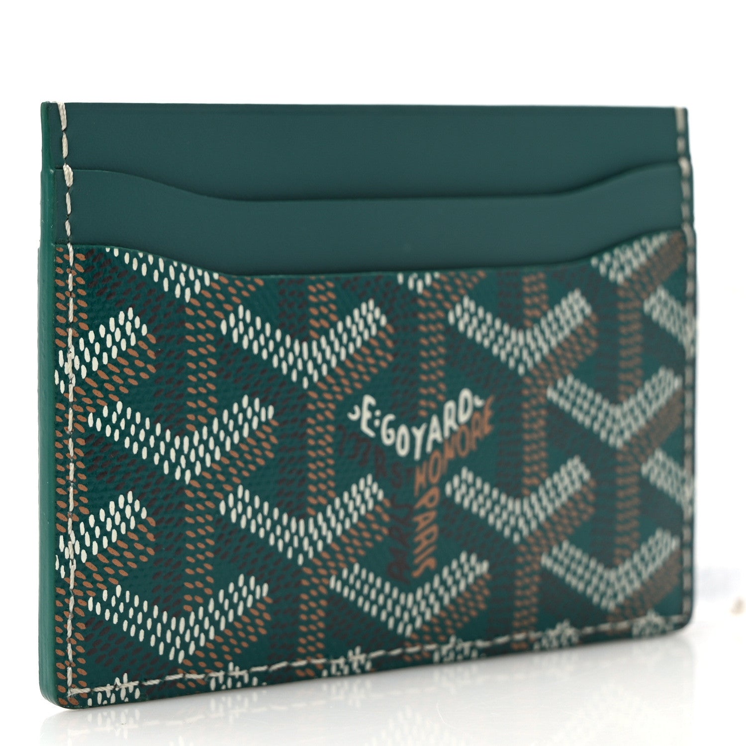 Goyard Goyardine Saint Sulpice Card Holder Green 3 of 7