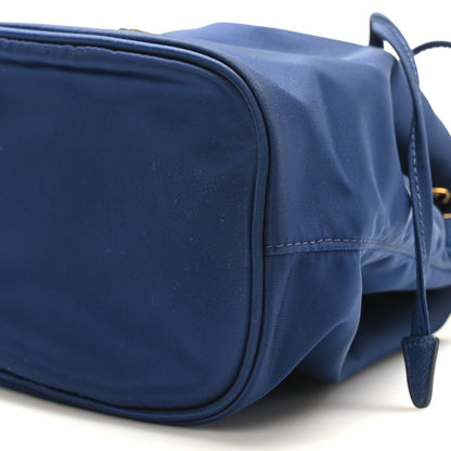 Prada Saffiano Tessuto Nylon Bucket Wristlet Royal 8 of 8