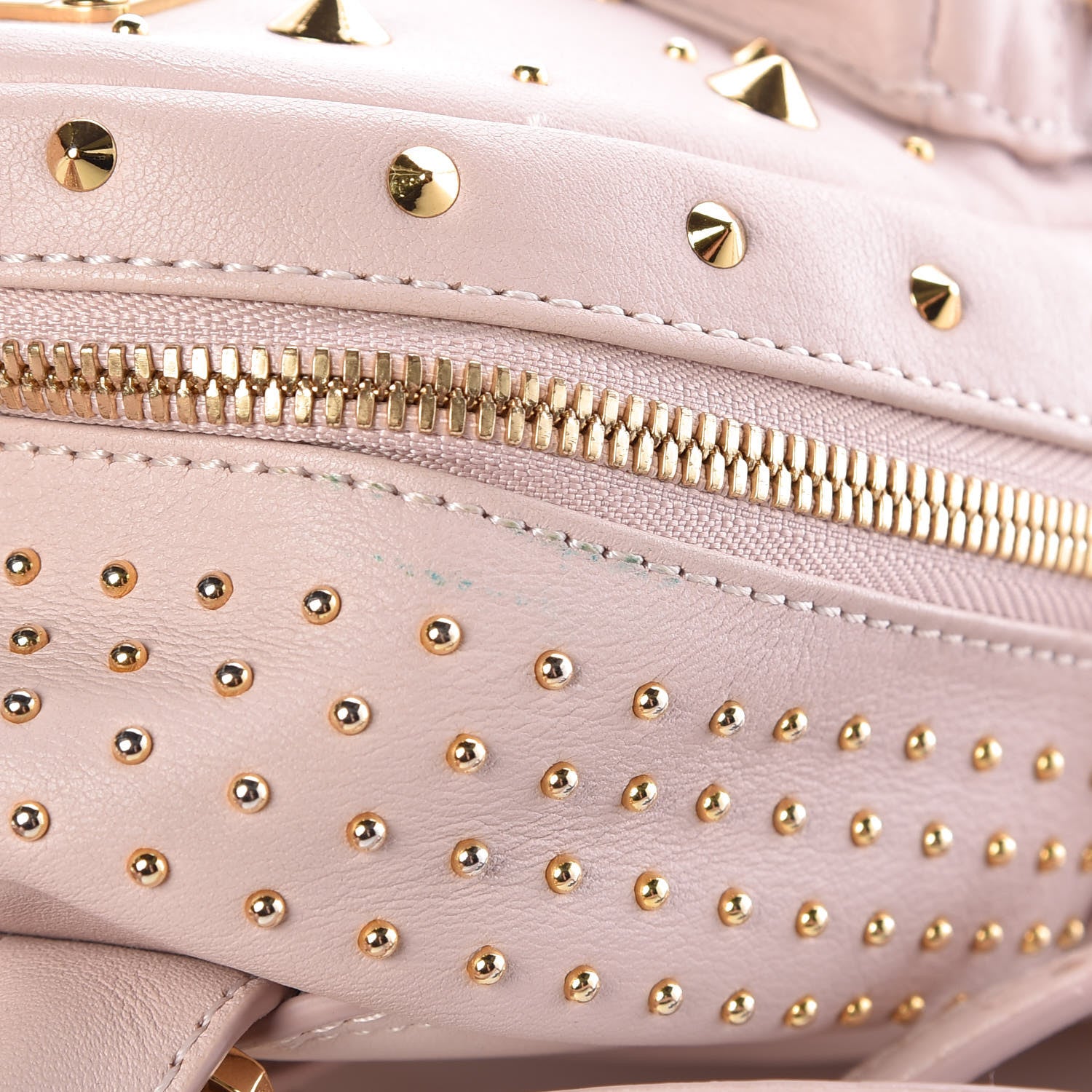 MCM Calfskin Stud X-Mini Stark Bebe Boo Backpack Pink 12 of 12