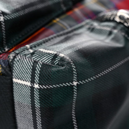 Burberry Laminated Tartan Patchwork Medium Rucksack Backpack Military Red 10 of 18