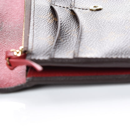 Louis Vuitton Monogram Emilie Wallet Red 10 of 14