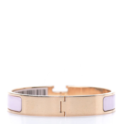Hermes Enamel Narrow Clic Clac H Bracelet GM Rose Dragee 3 of 6