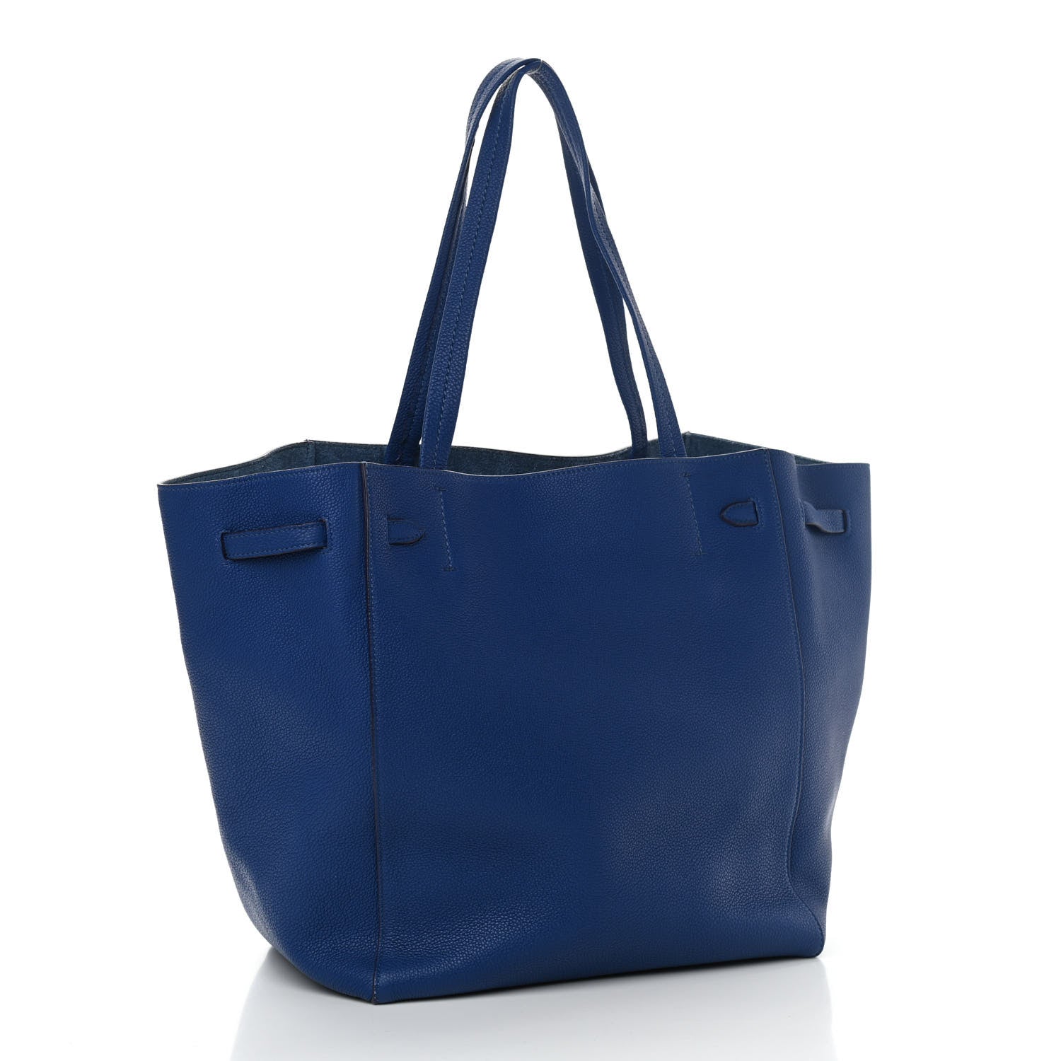 Celine Soft Grained Calfskin Small Belt Cabas Phantom Deep Blue 2 of 9