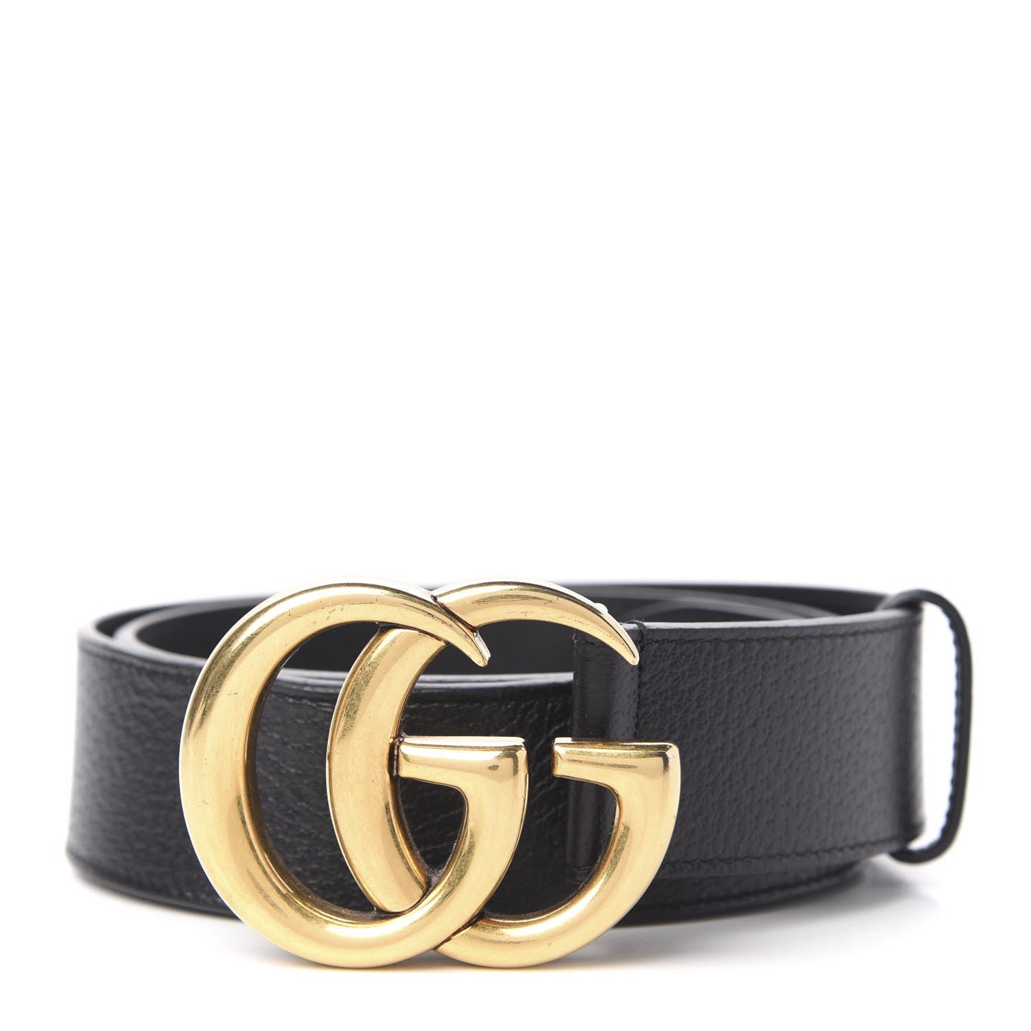 Gucci Textured Calfskin Double G 40mm Belt 85 34 Black 1 of 5