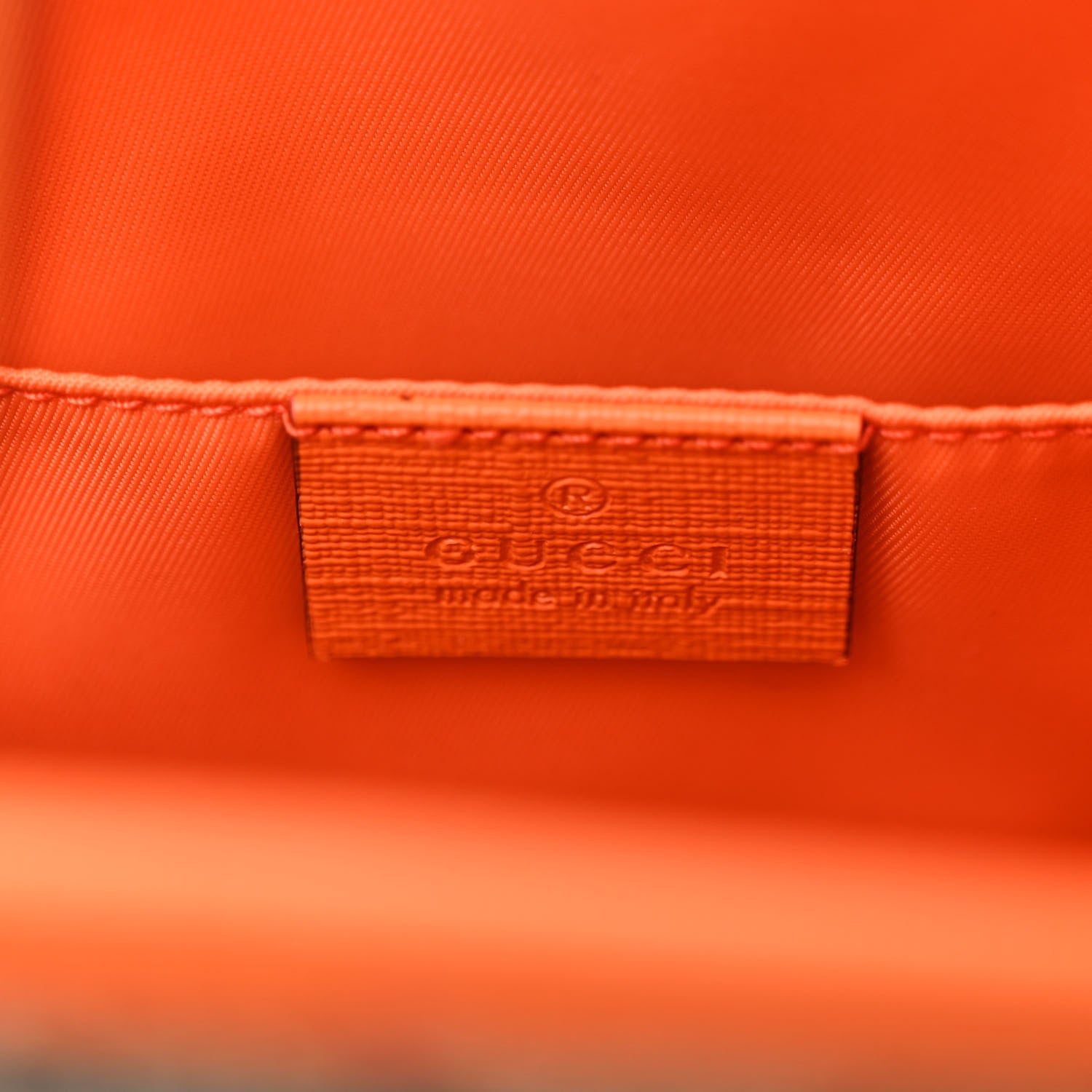 Gucci GG Supreme Monogram Banana Childrens Tote Beige Ebony Multicolor Carrot Orange 6 of 9