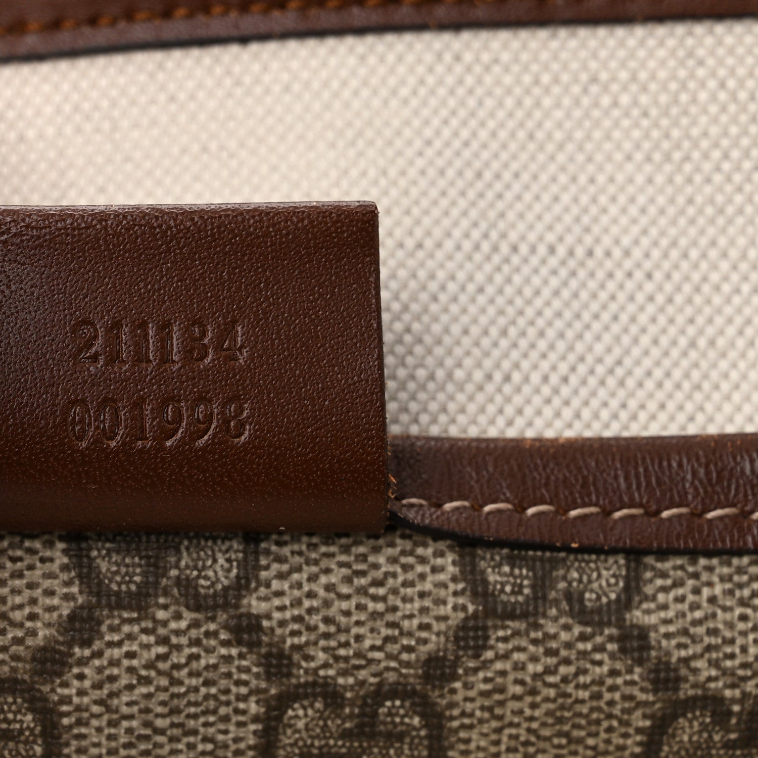 Gucci GG Plus Monogram Medium Signature Web Loop Tote Brown 7 of 11