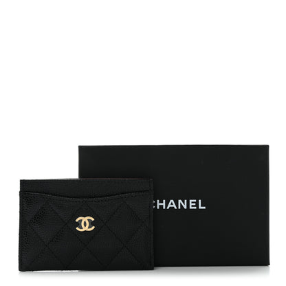 Chanel Caviar Quilted Card Holder Black 10 of 10