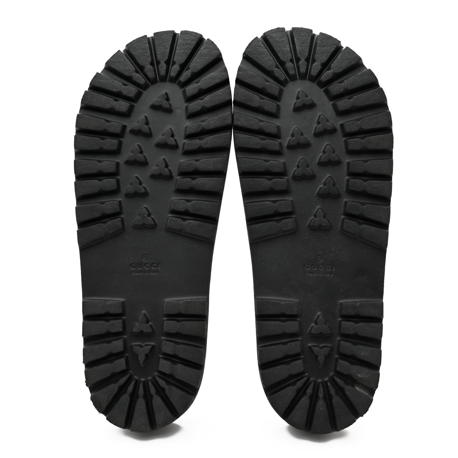 Gucci Rubber Web Mens Slide Sandals 12 Black Green Red 5 of 9