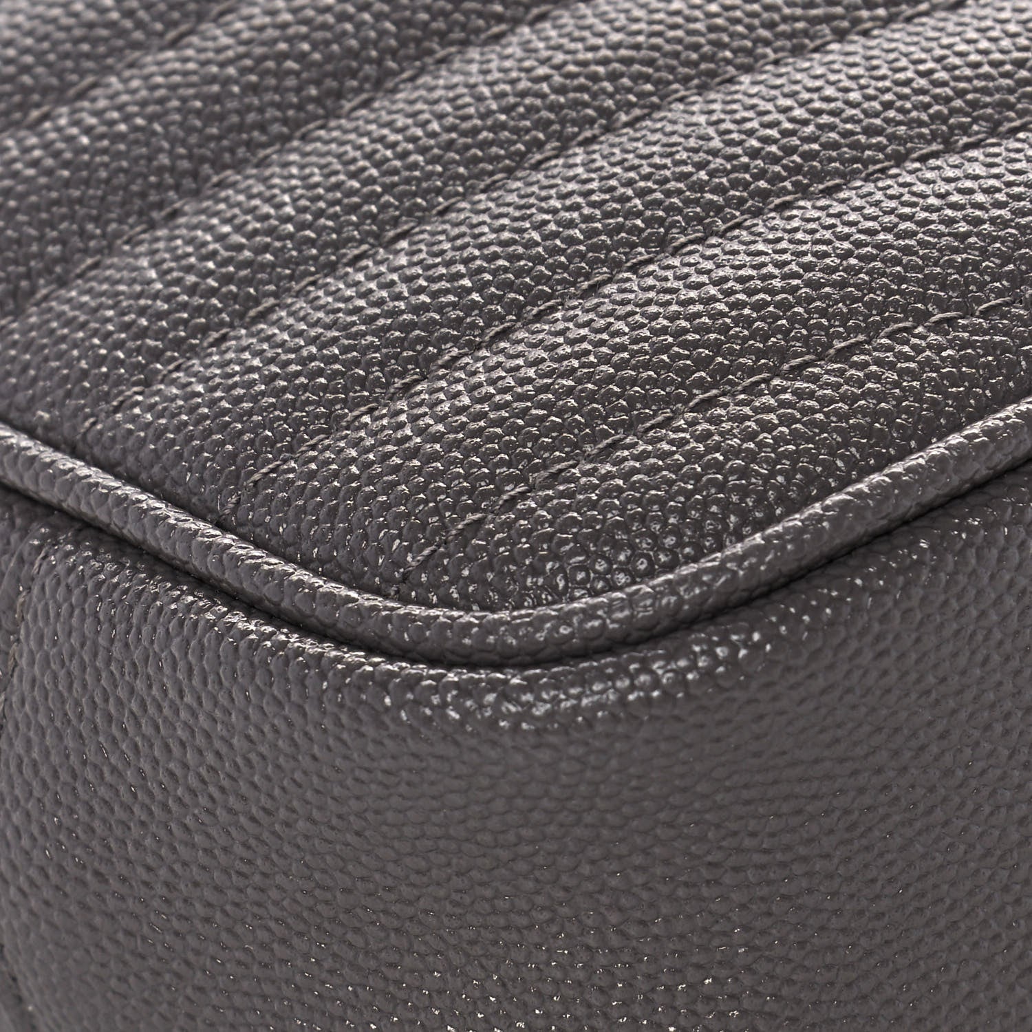 Saint Laurent Grain De Poudre Matelasse Monogram Mini Lou Camera Bag Fog 11 of 13