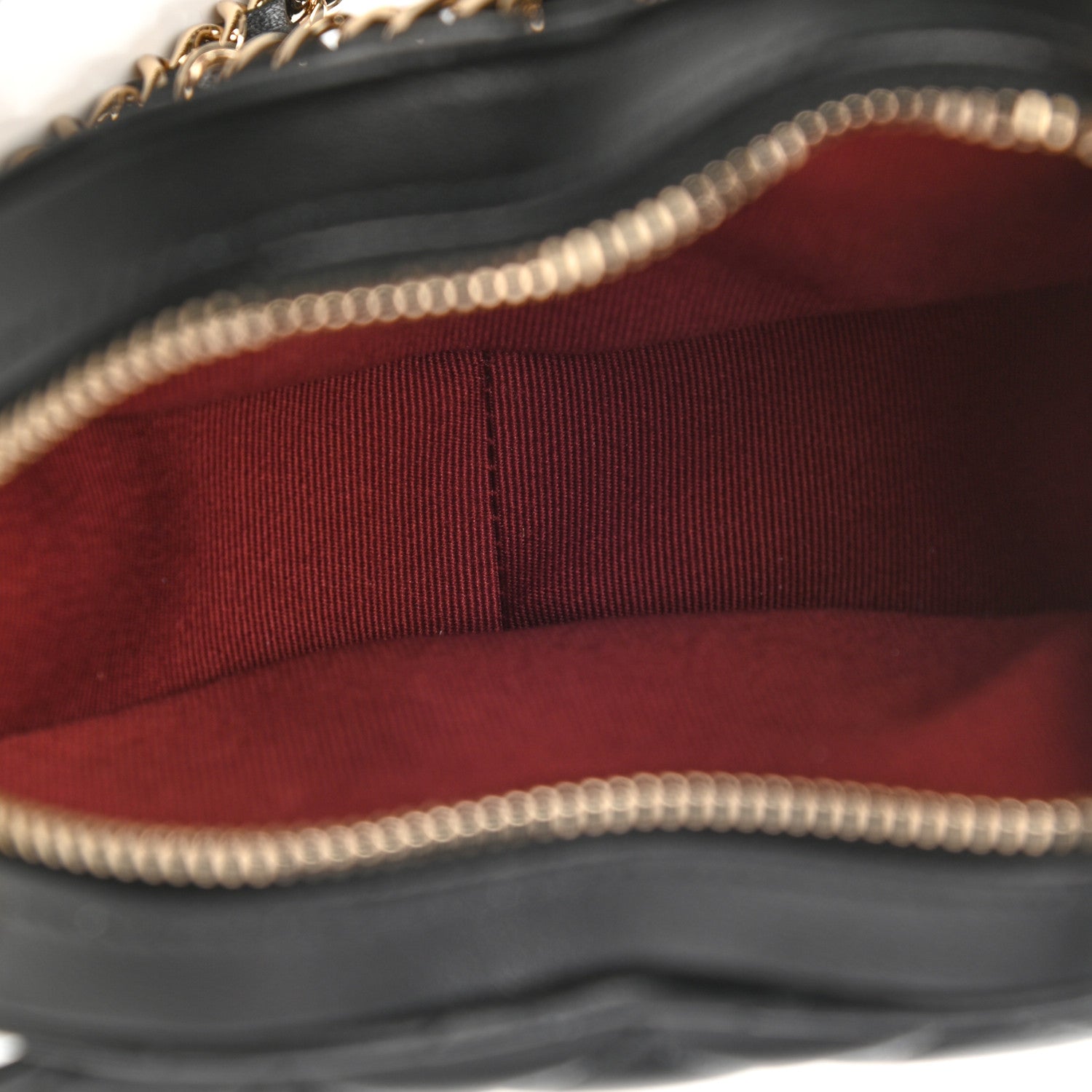 Chanel Lambskin Quilted CC In Love Heart Clutch With Chain Black 6 of 10