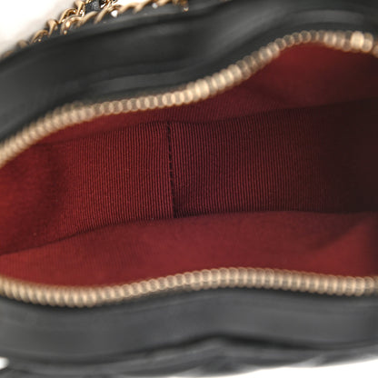 Chanel Lambskin Quilted CC In Love Heart Clutch With Chain Black 6 of 10